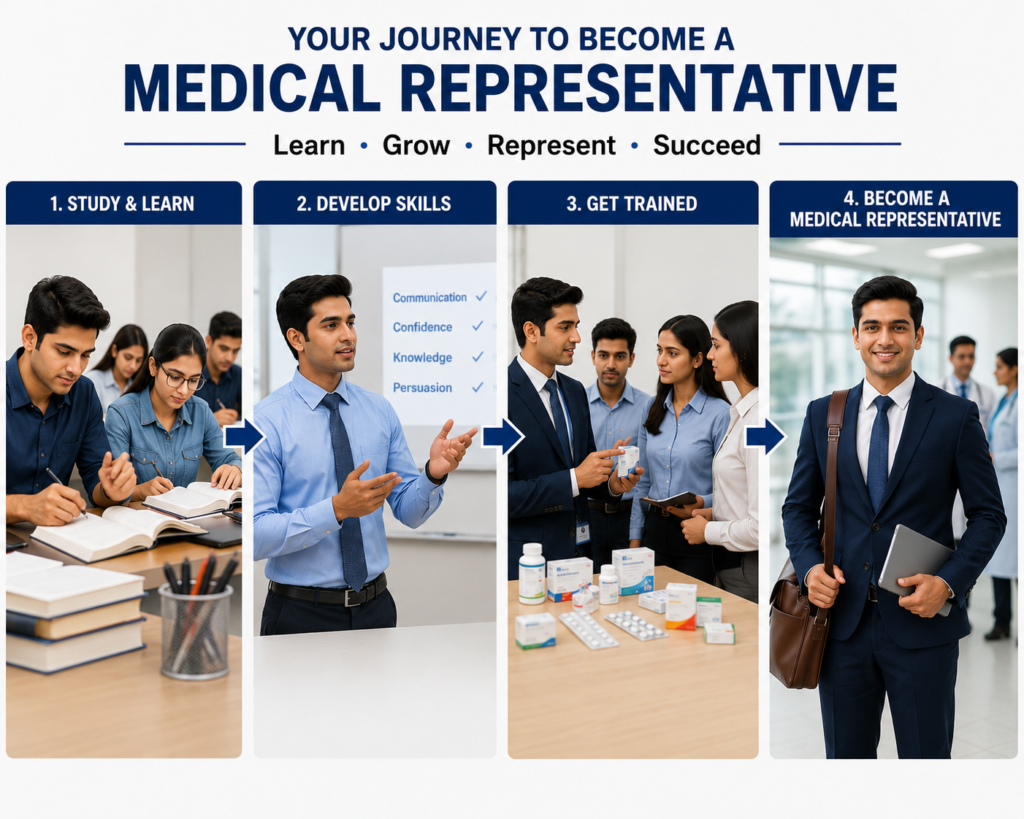 how to become a medical representative